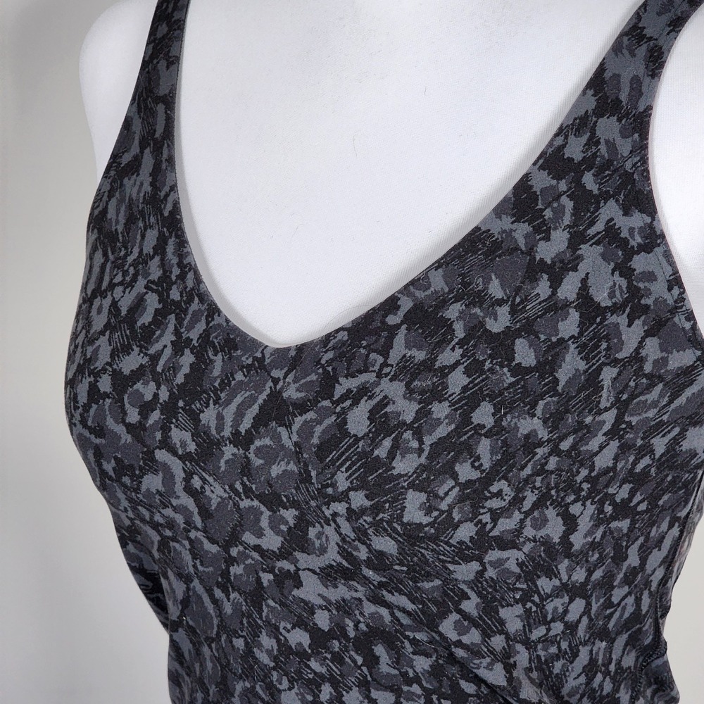 Lululemon Align Tank Wild Thing Dot‎ Size 6 Camo Deep Coal Multi Black Gray Top - Picture 5 of 14